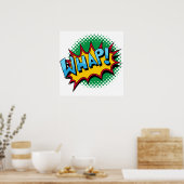 アーポップ・アートのト漫画スタイルWhap! ポスター (キッチン)