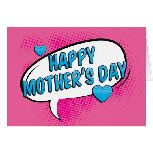 アーポップ・アートのト漫画バブル母の日 (正面横)