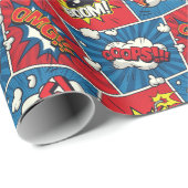 アーポップ・アートのト漫画ブックパネル ラッピングペーパー (ロールコーナー)