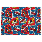 アーポップ・アートのト漫画ブックパネル ラージペーパーバッグ (裏面)