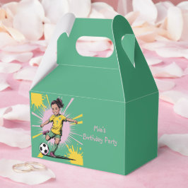 アーポップ・アートのト漫画女子サッカー誕生日パーティー フェイバーボックス