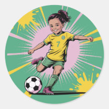 アーポップ・アートのト漫画女子サッカー誕生日パーティー