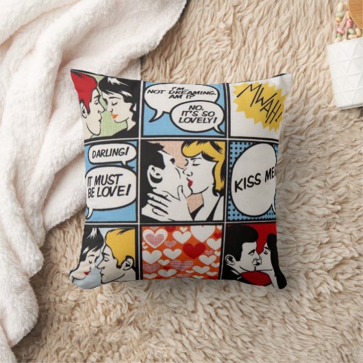 アーポップ・アートのト漫画枕 クッション (ブランケット)