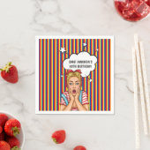 アーポップ・アートのト漫画誕生会 スタンダードカクテルナプキン (インサイチュ)