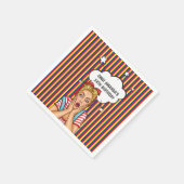 アーポップ・アートのト漫画誕生会 スタンダードカクテルナプキン (角)