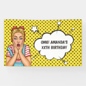 アーポップ・アートのト漫画誕生会 横断幕 (横)