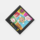 アーポップ・アートのト漫画誕生日 スタンダードランチョンナプキン (角)