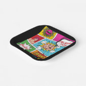 アーポップ・アートのト漫画誕生日 ペーパープレート (傾斜あり)