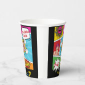 アーポップ・アートのト漫画誕生日 紙コップ (右)