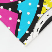 アーポップ・アートのト漫画:レトロのシームレスなパターン フリースブランケット (角)