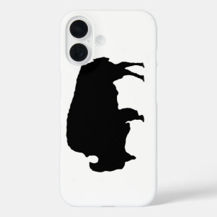 アーポップ・アートのト白黒バッファロー iPhone 16ケース