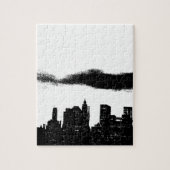 アーポップ・アートのト白黒NYCニューヨークシティ ジグソーパズル (縦)