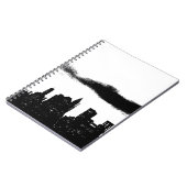 アーポップ・アートのト白黒NYCニューヨークシティ ノートブック (左側)