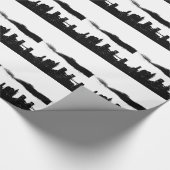 アーポップ・アートのト白黒NYCニューヨークシティ ラッピングペーパー (角)