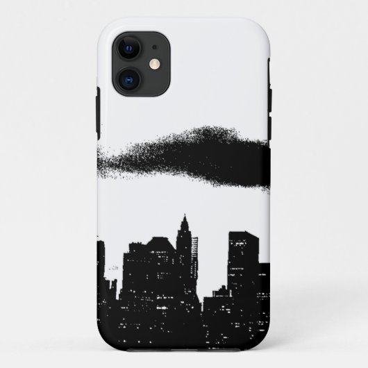 アーポップ・アートのト白黒NYCニューヨークシティ Case-Mate iPhoneケース (裏面)