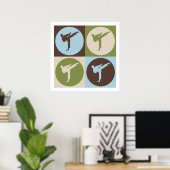 アーポップ・アートのト空手 ポスター (ホームオフィス)