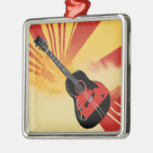 アーポップ・アートのト絵を描ギターイラストレーションヴィンテージレトロ メタルオーナメント (左)