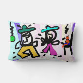 アーポップ・アートのト絵画踊り! ランバークッション (裏面)