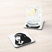 アーポップ・アートのト考える・チンパンジー コースター (右側)