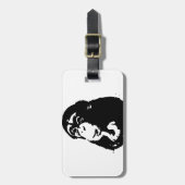 アーポップ・アートのト考える・チンパンジー ラゲッジタグ (正面縦)