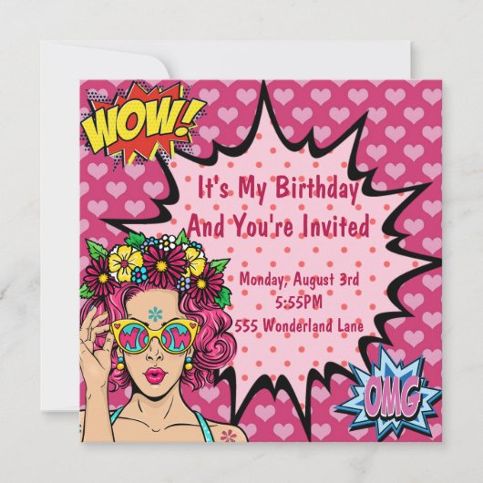 アーポップ・アートのト誕生日 シーズンカード (正面)