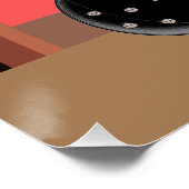 アーポップ・アートのト電気ギターモノグラムイニシャル ポスター (コーナー)