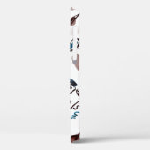 アーポップ・アートのト顔:抽象芸術水色。 Case-Mate iPhoneケース (裏面 / 左)