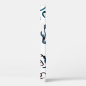 アーポップ・アートのト顔:抽象芸術水色。 Case-Mate iPhoneケース (裏面 / 右)