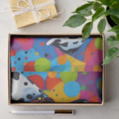 アーポップ・アートのト鮮やか・ダルマ 薄葉紙 (ギフト)