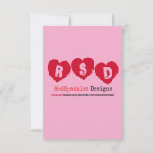 アーポップ・アートのト・アイ・ラブ・ユー カード (裏面)