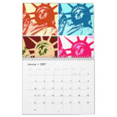アーポップ・アートのト カレンダー (1月 2027)