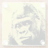 アーポップ・アートのト・ゴリラ ガラスコースター (裏面)