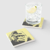 アーポップ・アートのト・ゴリラ ストーンコースター (横)