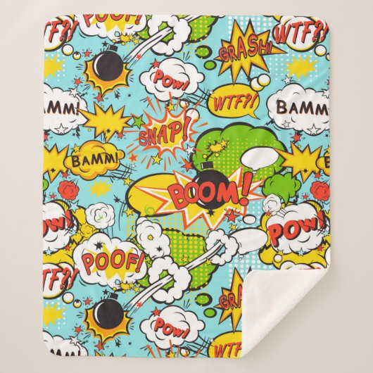 アーポップ・アートのト シェルパブランケット (正面)