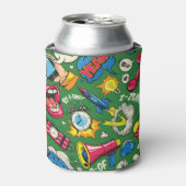 アーポップ・アートのト：シームレスなカラフル漫画 缶クーラー (缶正面)