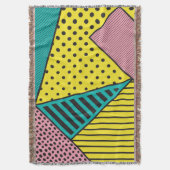 アーポップ・アートのト,ジオメトリックはっきりしたス スローブランケット (正面縦)