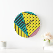 アーポップ・アートのト,ジオメトリックはっきりしたス ラージ壁時計 (ホーム)