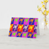 アーポップ・アートのト·ジャック·JFK·ジョン·F·ケネディ カード (黄色い花)