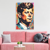 アーポップ・アートのト・ジャックJFKジョン・F・ケネディ キャンバスプリント (インサイチュ (リビング))