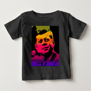 アーポップ・アートのト・ジャックJFKジョン・F・ケネディ ベビーTシャツ
