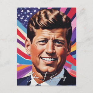 アーポップ・アートのト・ジャックJFKジョン・F・ケネディ ポストカード
