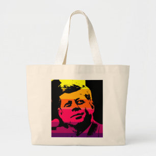アーポップ・アートのト・ジャックJFKジョン・F・ケネディ ラージトートバッグ