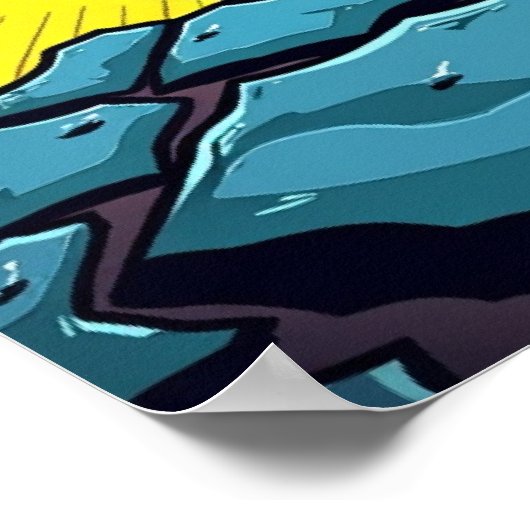 アーポップ・アートのト「ドス!」 漫画爆破ポスター ポスター (角)