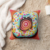 アーポップ・アートのト・ドーナツ クッション (ブランケット)