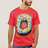 アーポップ・アートのト・ドーナツ Tシャツ (正面)