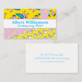 アーポップ・アートのト | パターンカラーブロック | カラフル 名刺 (正面/裏面)