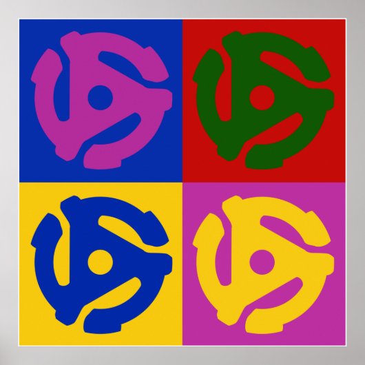 アーポップ・アートのト・ビニル・レコード45 RPMオーディオOphile ポスター (正面)