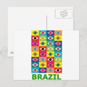 アーポップ・アートのト・ブラジル ポストカード (正面/裏面)