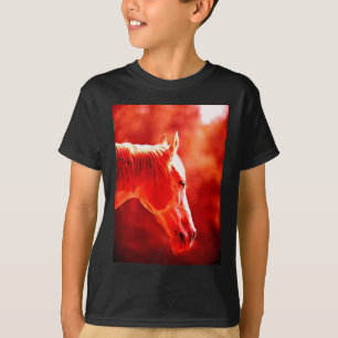 アーポップ・アートのト・ホース・ヘッド Tシャツ
