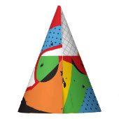 アーポップ・アートのト、ミニマ鮮やかリズム。 パーティーハット (裏面)